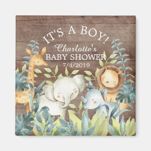 Íman Rústica Selva Chá de fraldas Favorece Magnet