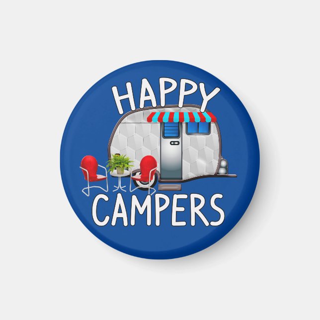 Íman RV Camping Difs Ideas, Campos Felizes (Frente)