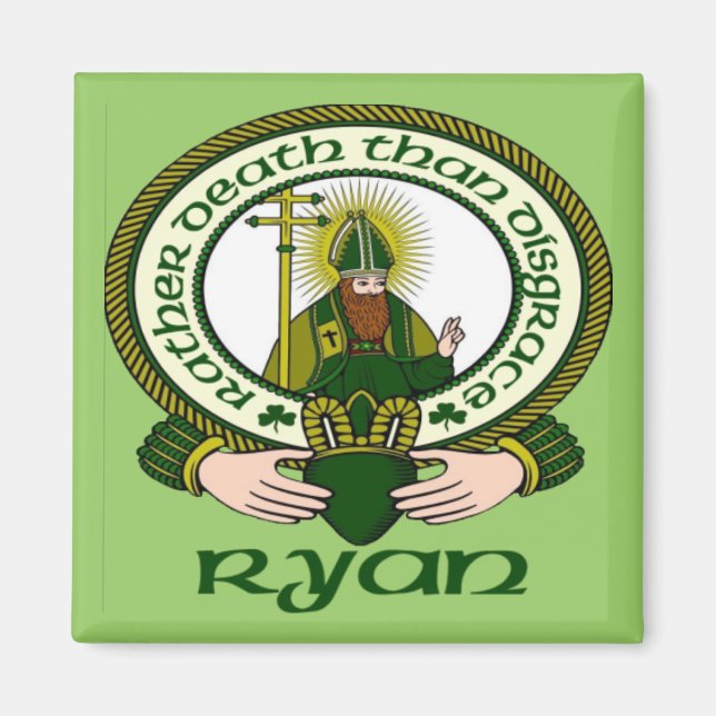 Íman Ryan Clan Motto Magnet (Frente)