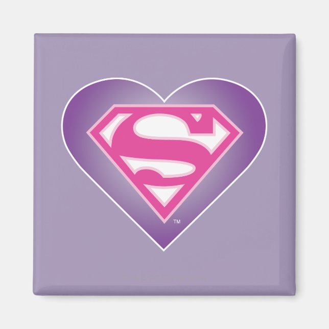 Íman S-Shield do Coração Roxo (Frente)