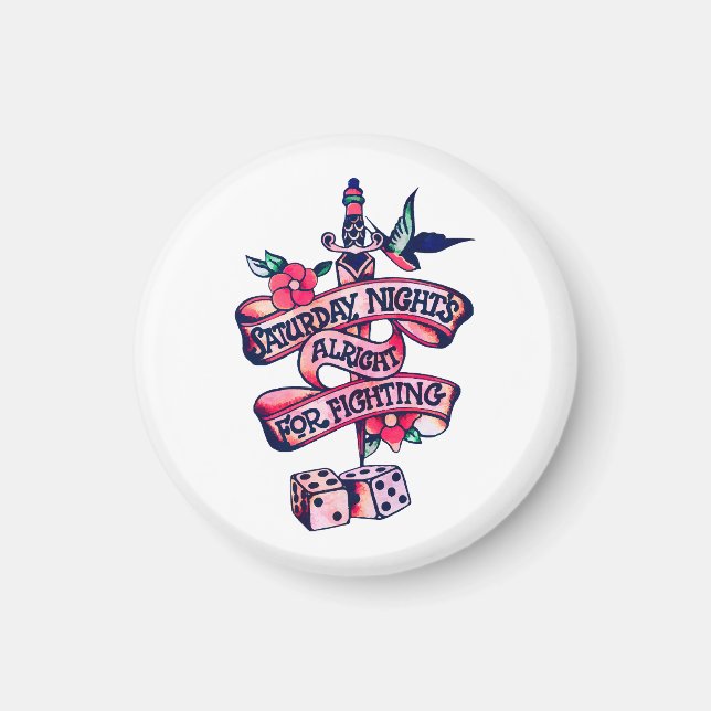 Íman Sábado à Noite está bem para lutar (Frente)