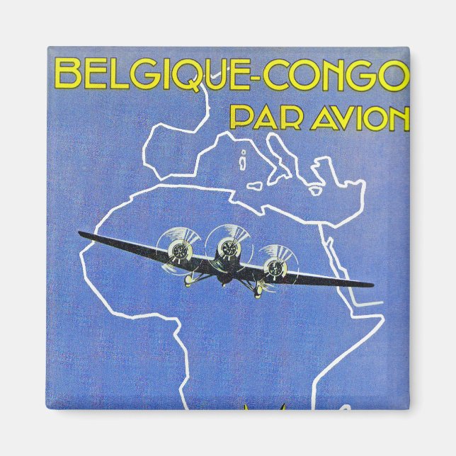 Íman Sabena ~ Belgique Congo (Frente)