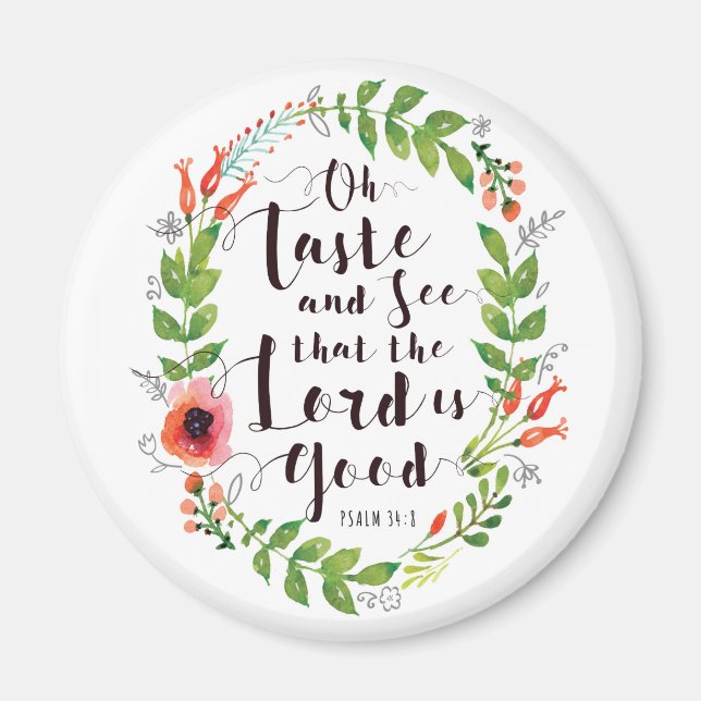 Íman Saber e ver o Senhor é bom (Frente)