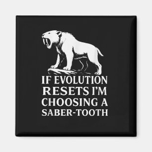 Íman Saber Tigre Dente Evolução Reiniciar Vintage Anima