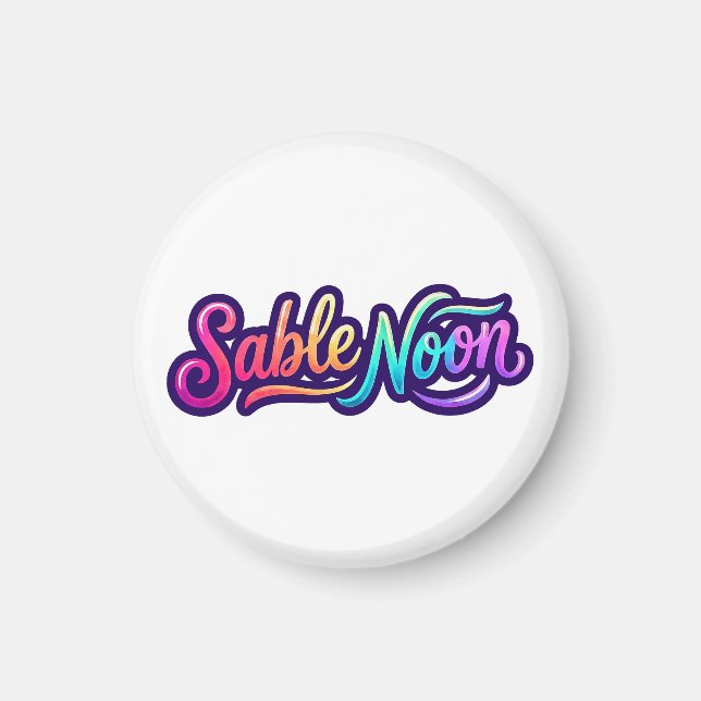 Íman Sable Noon - Logotipo Básico (Frente)