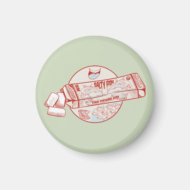 Íman Sabor de peixe engraçado para o atum com goma de m (Frente)