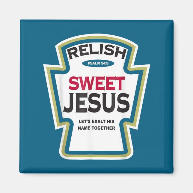 Íman Saboreie Jesus engraçado paródia cristã (Frente)