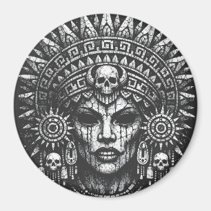 Íman Sacerdotisa Coroada com Caveira — por BurnsInHell