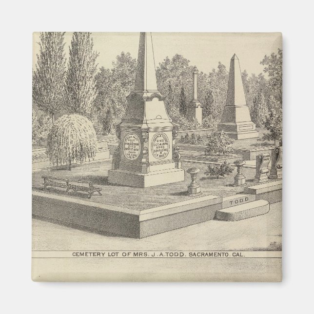 Íman Saco do cemitério, res Woodland (Frente)