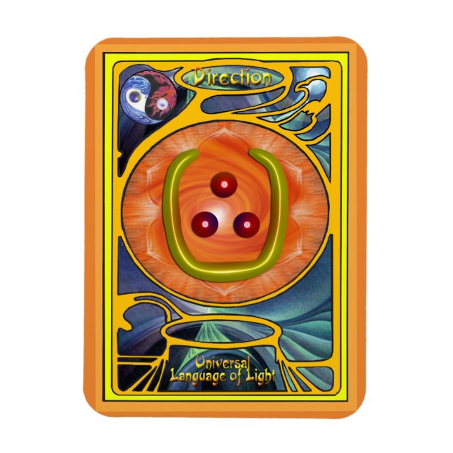 Íman Sacral Chakra - Direção (Vertical)