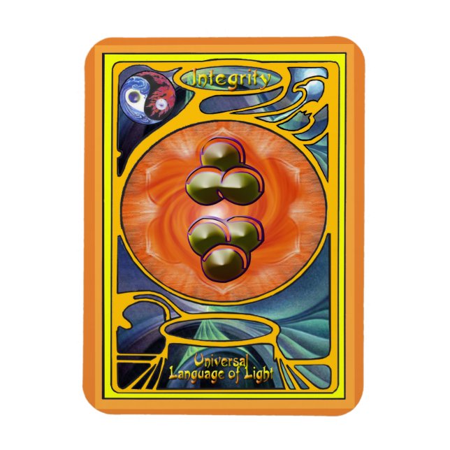 Íman Sacral Chakra Mandala - interioridade (Vertical)