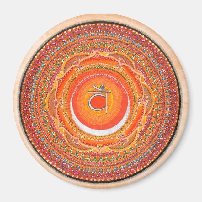 Íman Sacral Chakra Mandala Magnet (Frente)