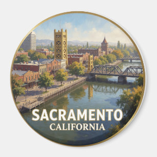 Íman Sacramento Califórnia Frente Marítimo da Cidade Ve
