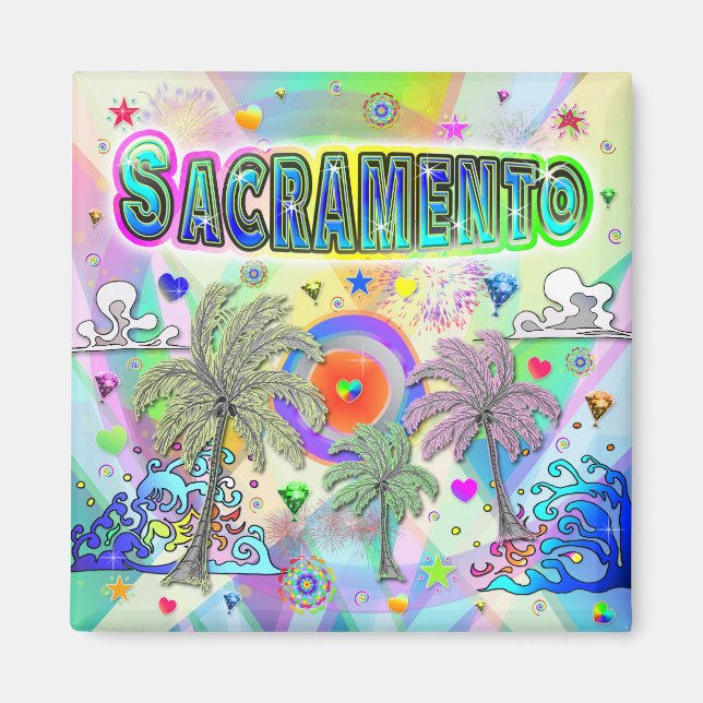Íman Sacramento Deep Dream Magnet (Frente)