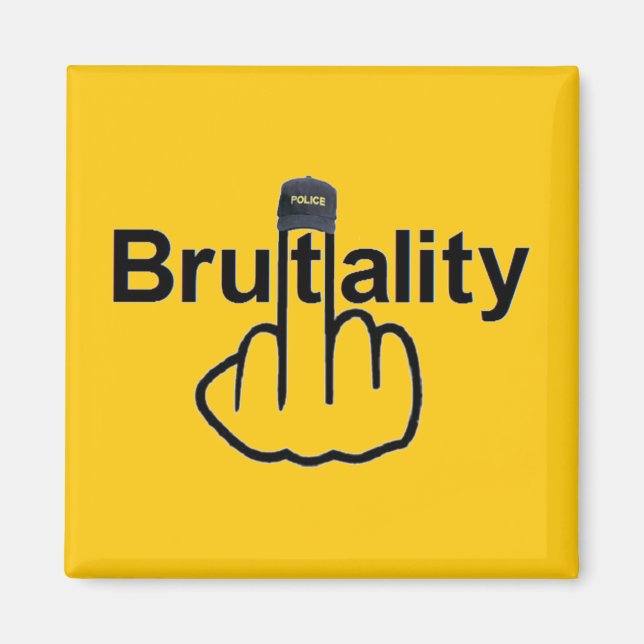 Íman Sacudir de Brutalidade da Polícia do Magnet (Frente)