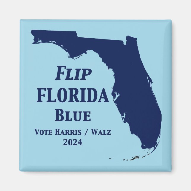 Íman Sacudir Florida Blue em 2024 (Frente)