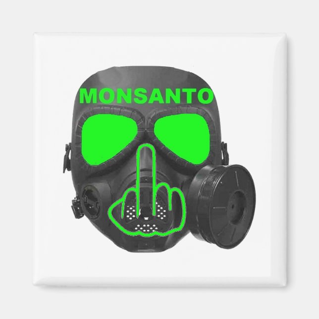 Íman Sacudir Máscara de Gás Monsanto (Frente)