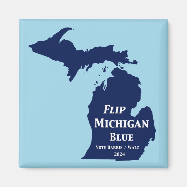 Íman Sacudir Michigan Blue em 2024 (Frente)