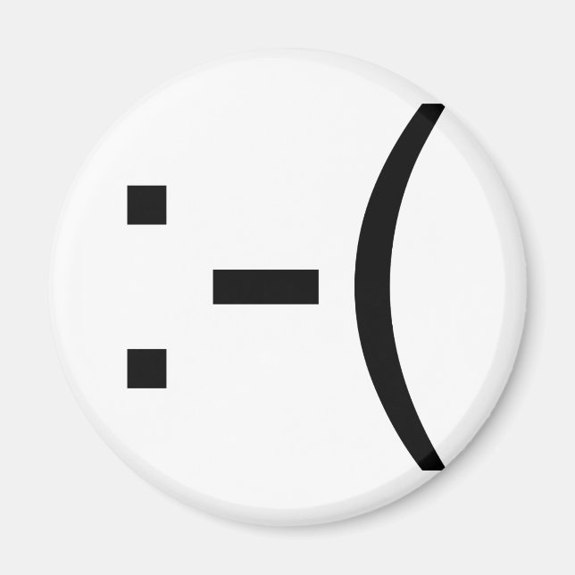 Íman Sad Emoticon! Produtos de geek! (Frente)