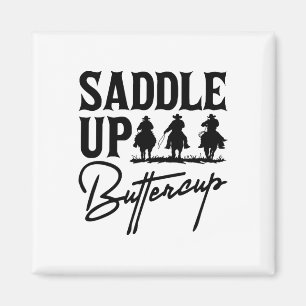 Íman Saddle ButterCup Cowboy Cowgirl Southern Wester