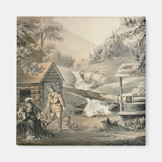 Íman 'Saddle Mending', Poster para 'Davy Crockett' star (Frente)