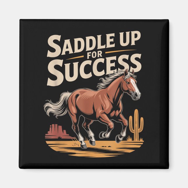 Íman Saddle Up For Success Western Motivation  (Frente)