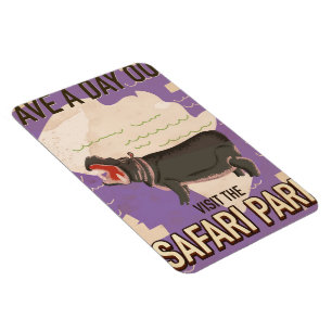 Íman Safari Park viagens vintage.