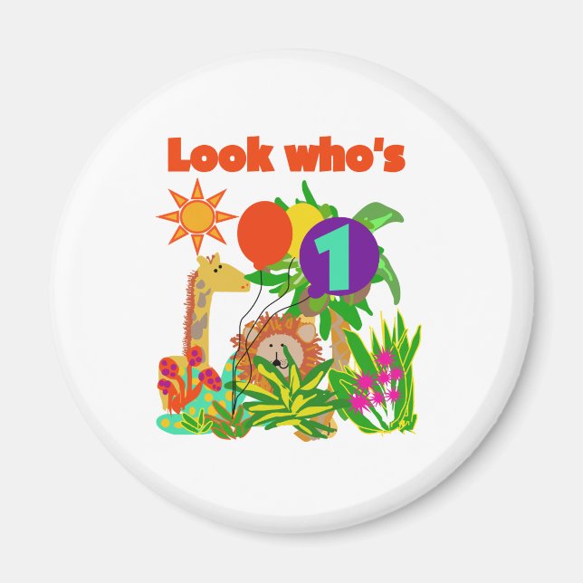 Íman Safari Primeiro Aniversário (Frente)