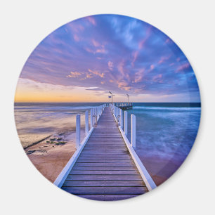 Íman Safety Beach Jetty Sunset