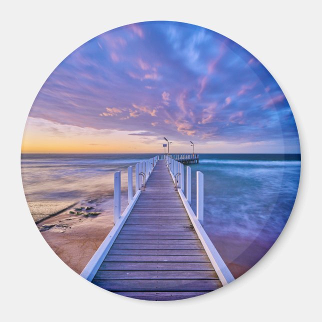 Íman Safety Beach Jetty Sunset (Frente)