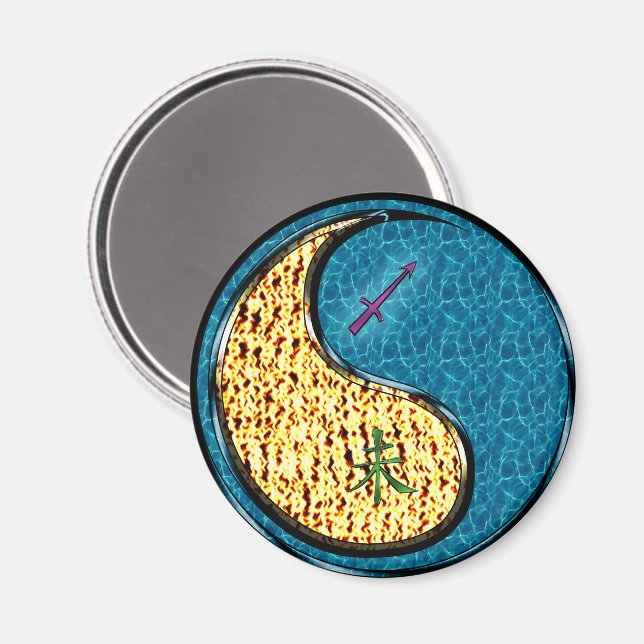 Íman Sagitário & Cabra de Água (Front/Back)