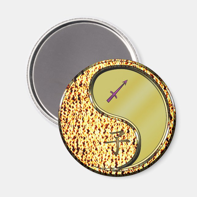 Íman Sagitário & Rato de Metal (Front/Back)