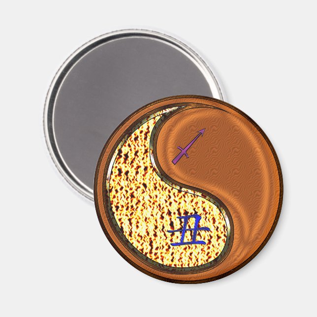 Íman Sagittarius & Wood Ox (Front/Back)