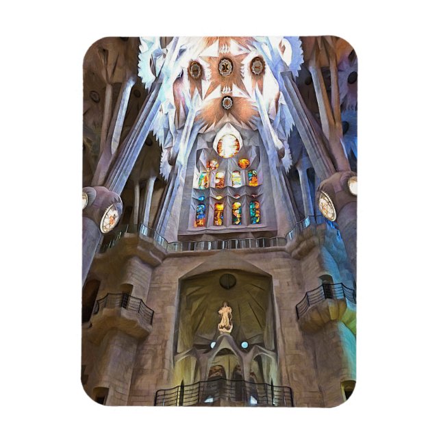 Íman Sagrada Família. Interior. Ver 25. (Vertical)