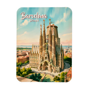 Íman Sagrada Familia Personalizada Barcelona Viagem Aqu