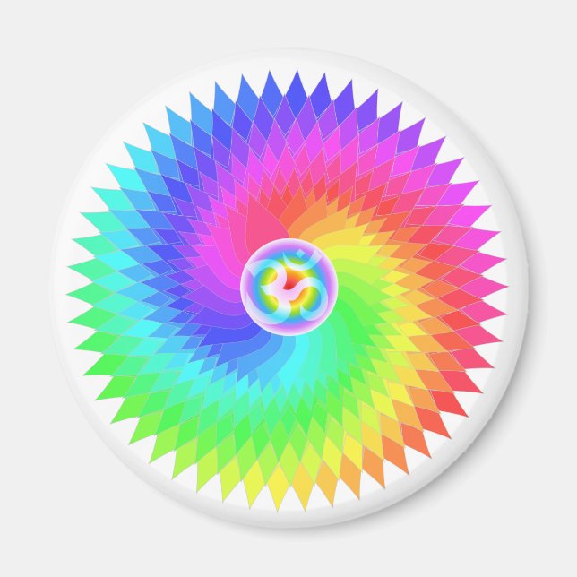 Íman Sahasrara A Coroa Coroa Significa Roda ou Viragem (Frente)