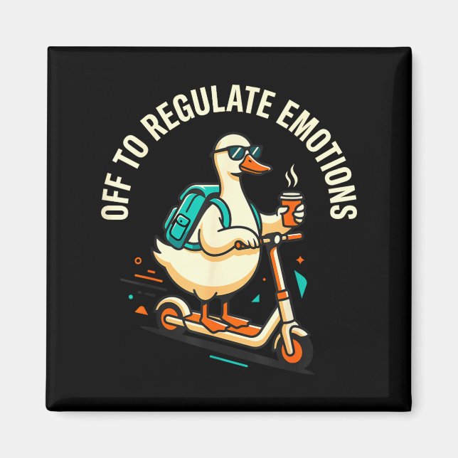 Íman Sai para regular emoções pateta de scooter engraça (Frente)
