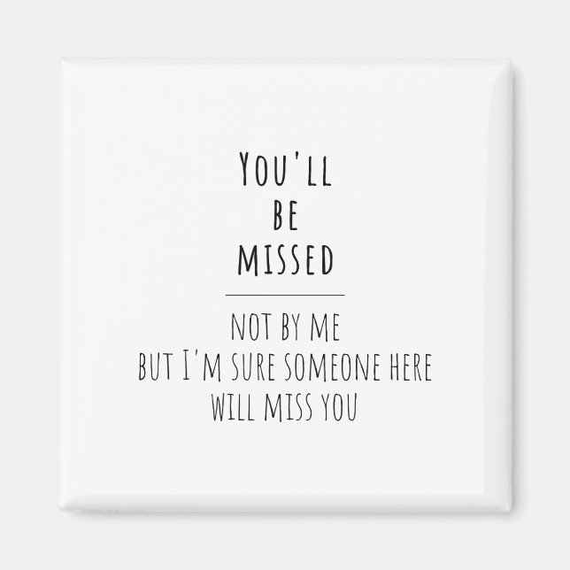 Íman saída do colega de trabalho, saída do colega de tr (Frente)