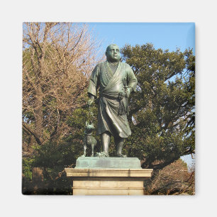 Íman Saigo Takamori (O Último Samurai) & Estátua de C
