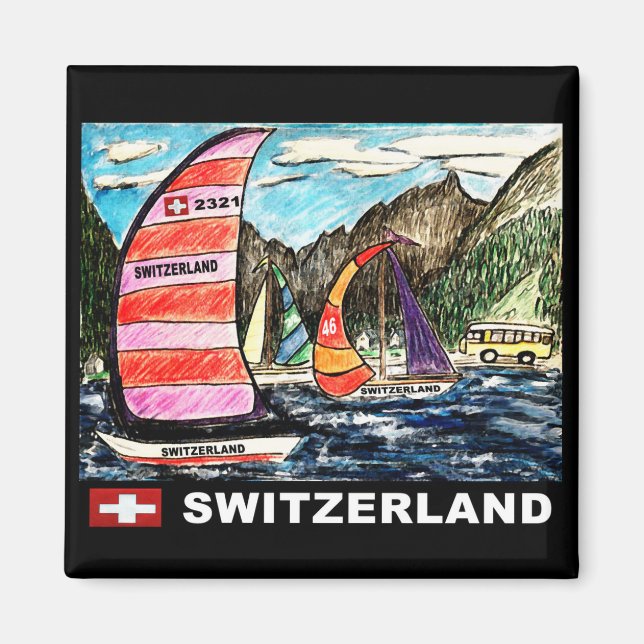 Íman Sail Swiss Magnet (Frente)