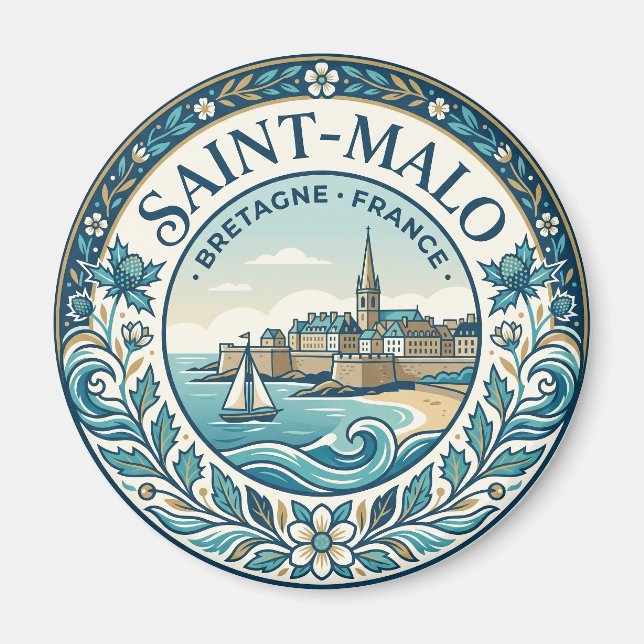 Íman Saint-Malo França (Frente)