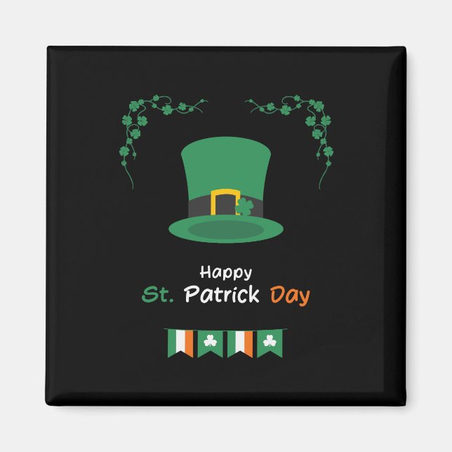 Íman Saint Patricks Day Lucky Irish - Funny Lucky Irish (Frente)