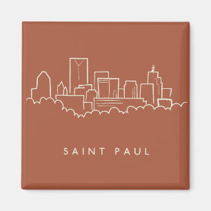 Íman Saint Paul, skyline de Minnesota