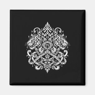 Íman Sak Yant Muay Thai Mma Tattoo Twin Tiger Martial A