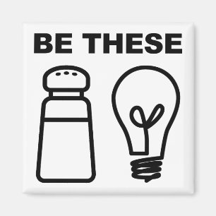 Íman Sal e Imã de geladeira Cristã Leve