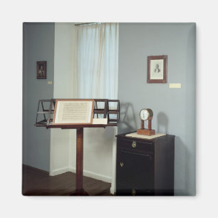Íman Sala de Beethoven que indica um suporte de música