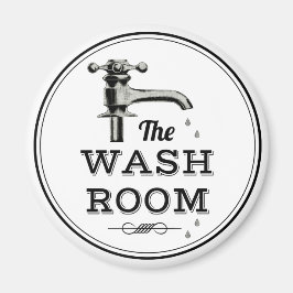 Íman Sala de Lavagem de Vintage Moderna Derrubando Fauc