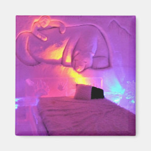 Íman Sala de Urso Polar no Hotel de Glace, Quebec, Cana