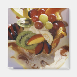 Íman Salada de frutas com sorvete.