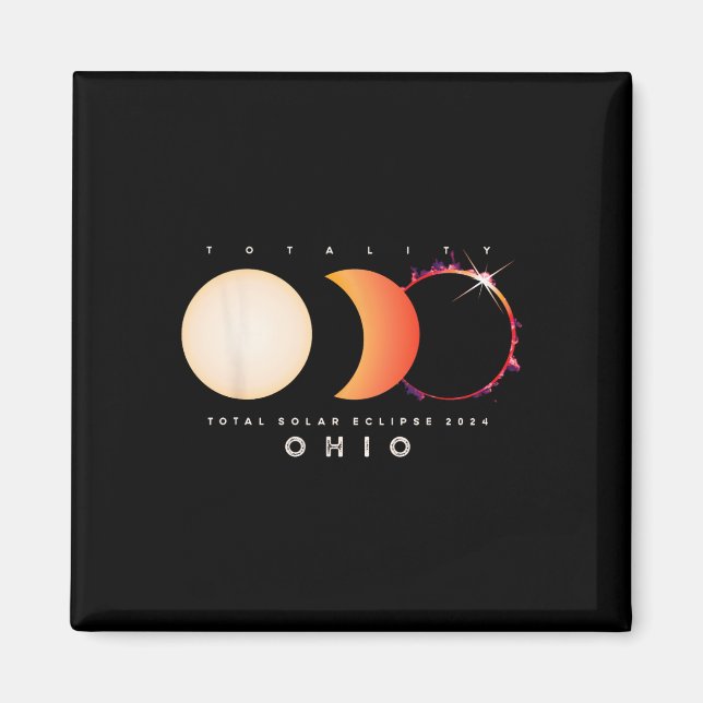 Íman Salar Eclipse 2024 Ohio - Total Eclipse America Gr (Frente)
